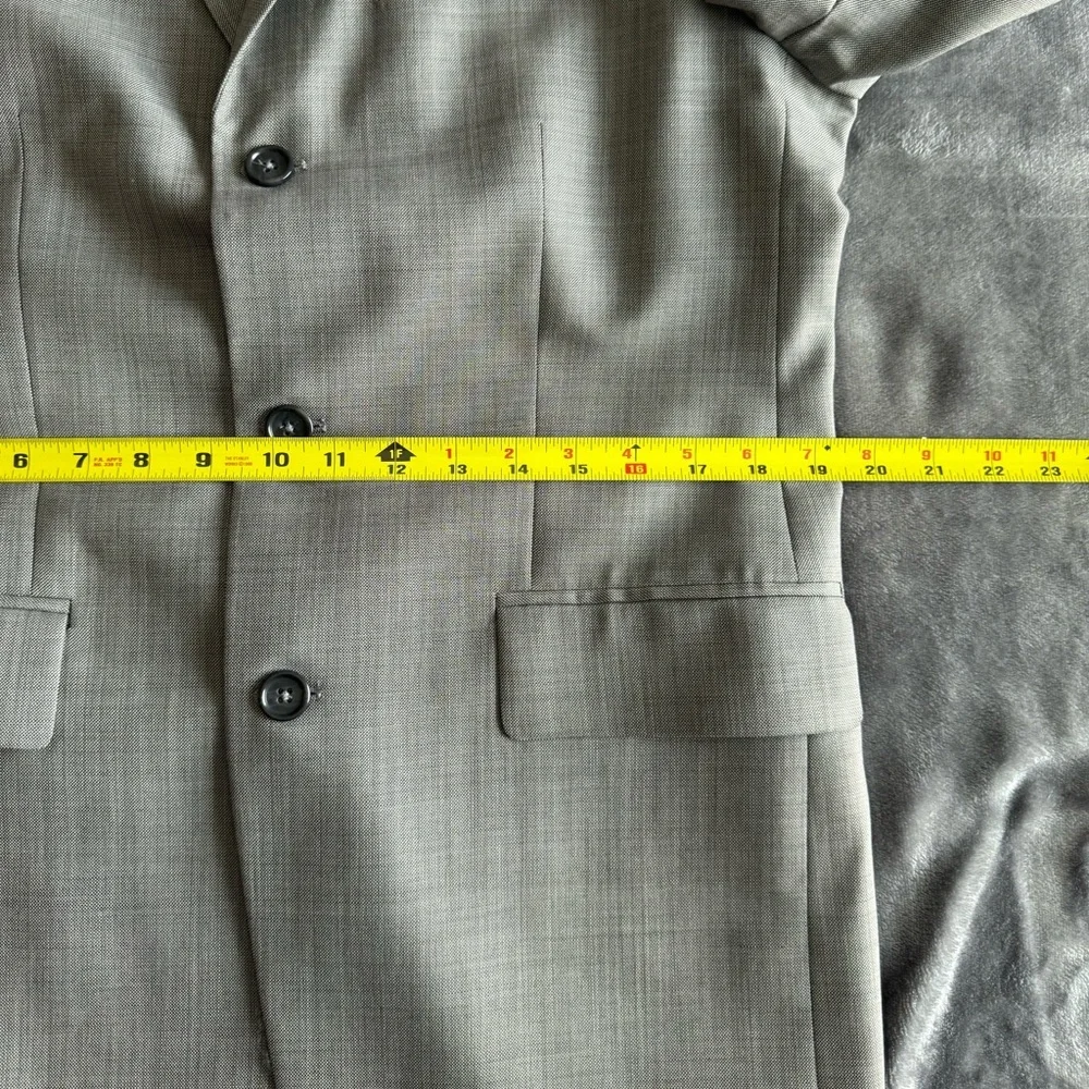 Banana Republic Blazer Men's 38S Wool Blend Light Gray 3 Buttons Business Formal